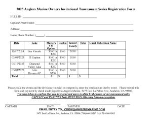 2025 Entry Form